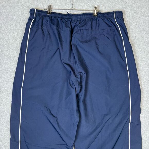 Vintage Nike Men's Size XXL 2XL Blue White Stripe Track Windbreaker Pants Hype - Picture 7 of 12